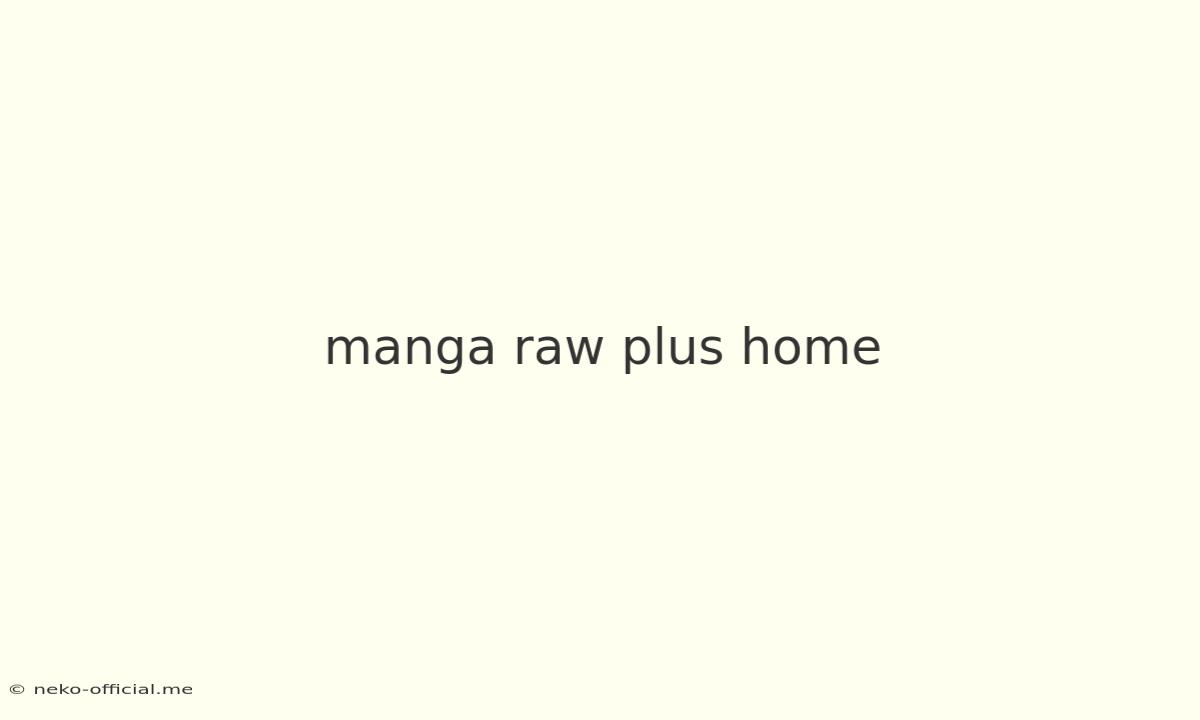 Manga Raw Plus Home